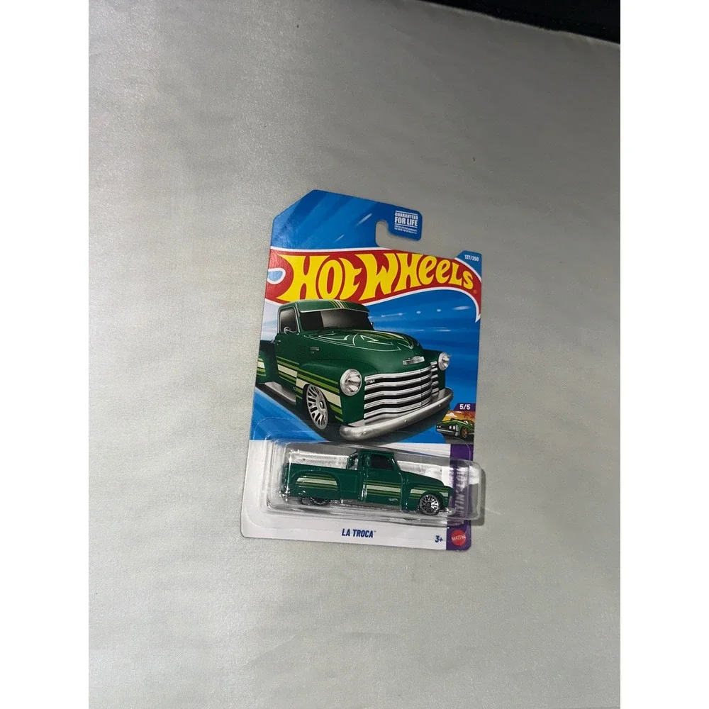 Hot Wheels La Troca Green 137/250 Layin Low 5/5 Diecast Chevy Truck‎ 2024 New